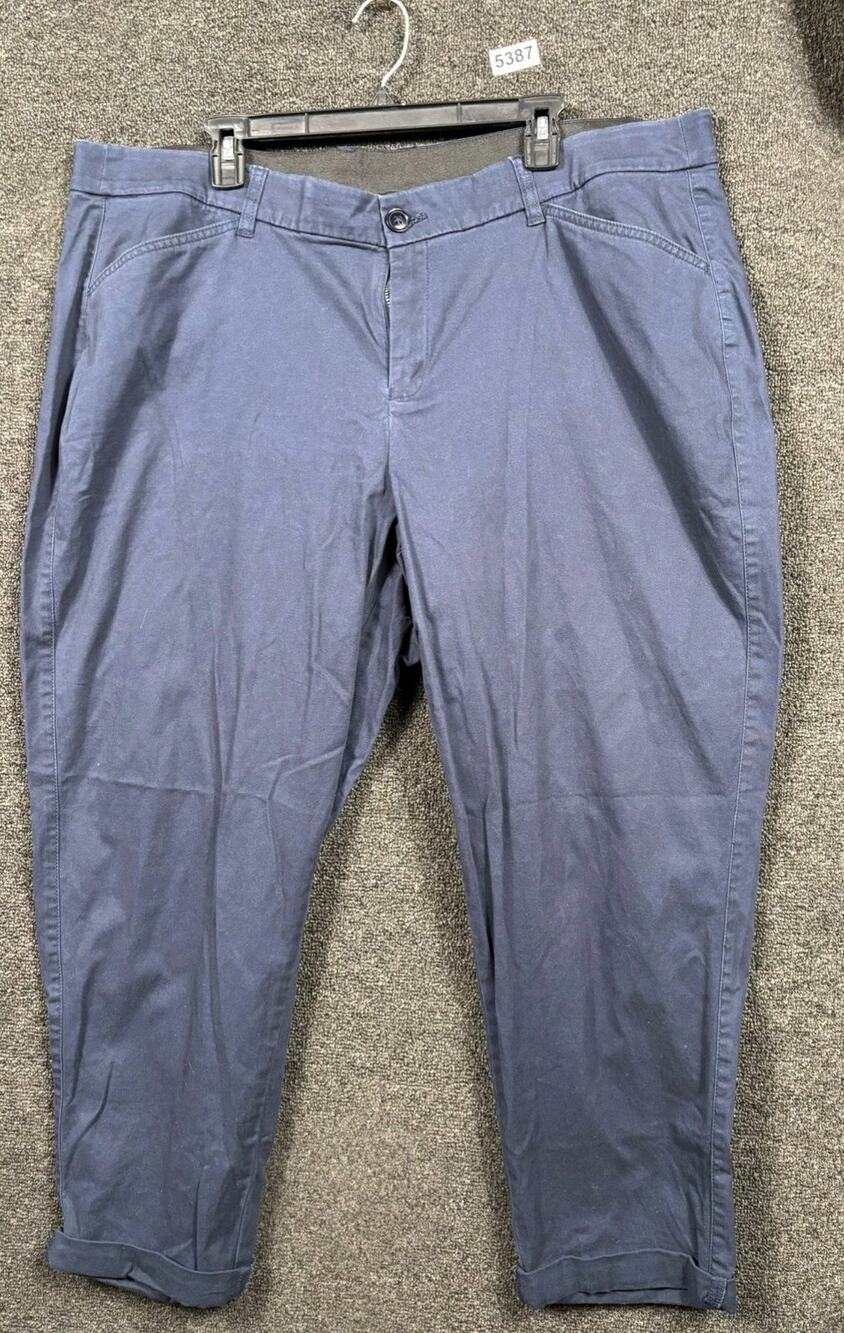 Lane Bryant Pants Womens Size 22 Navy Blue Straight Business Slacks